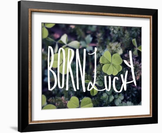 Born Lucky-Leah Flores-Framed Giclee Print