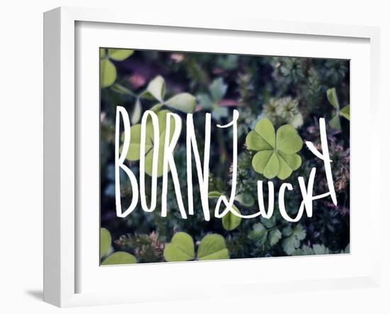 Born Lucky-Leah Flores-Framed Giclee Print