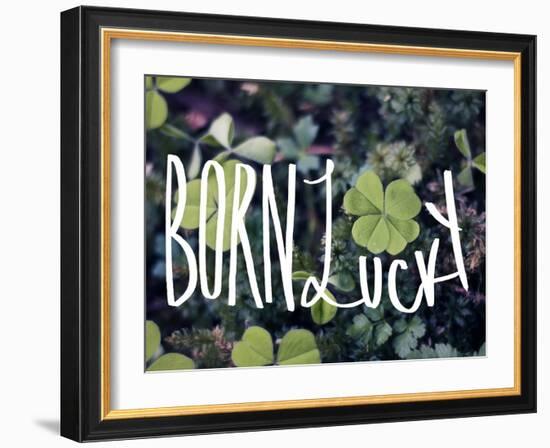 Born Lucky-Leah Flores-Framed Giclee Print