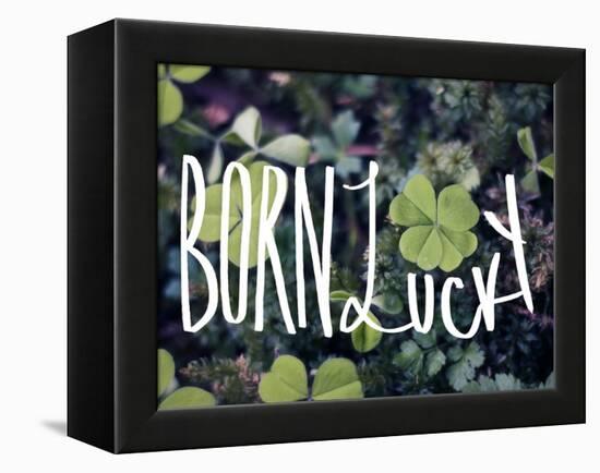 Born Lucky-Leah Flores-Framed Premier Image Canvas