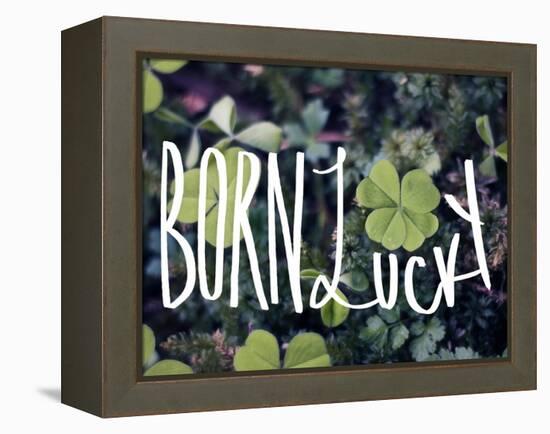 Born Lucky-Leah Flores-Framed Premier Image Canvas