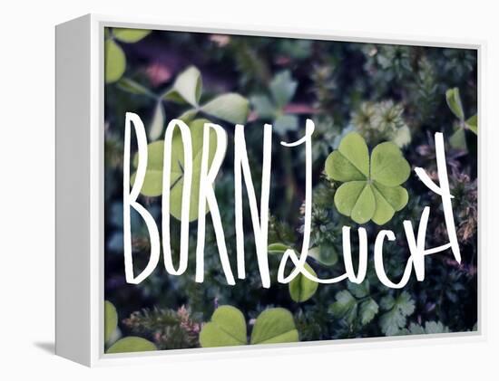 Born Lucky-Leah Flores-Framed Premier Image Canvas