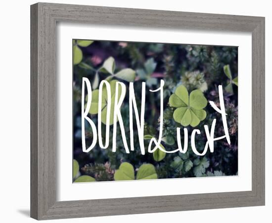 Born Lucky-Leah Flores-Framed Giclee Print