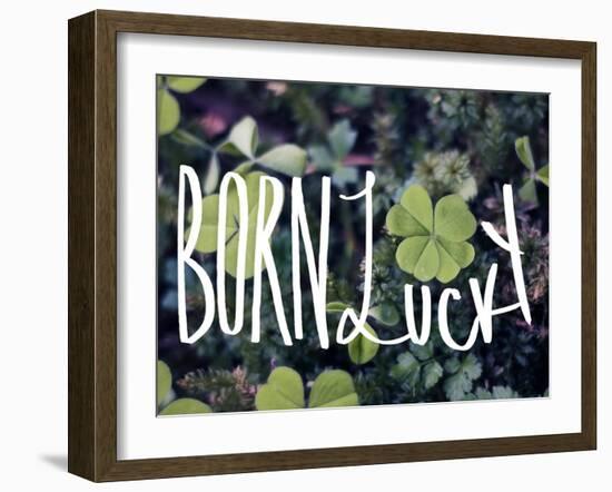 Born Lucky-Leah Flores-Framed Giclee Print