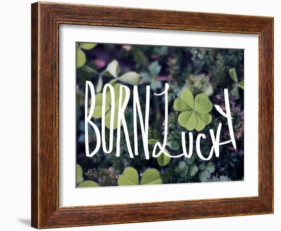 Born Lucky-Leah Flores-Framed Giclee Print