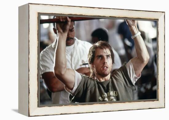 BORN ON THE FOURTH OF JULY, 1989 directed by OLIVER STONE Tom Cruise (photo)-null-Framed Stretched Canvas