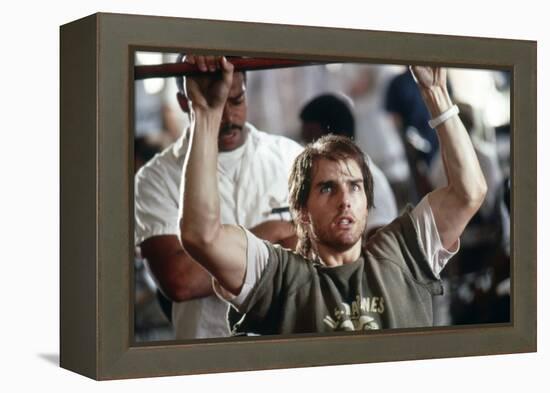 BORN ON THE FOURTH OF JULY, 1989 directed by OLIVER STONE Tom Cruise (photo)-null-Framed Stretched Canvas