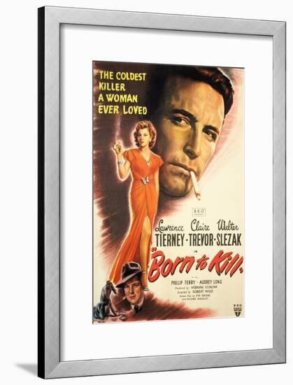 Born to Kill, Claire Trevor, Walter Slezak, Lawrence Tierney, 1947-null-Framed Art Print