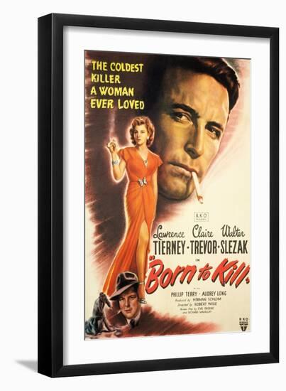 Born to Kill, Claire Trevor, Walter Slezak, Lawrence Tierney, 1947-null-Framed Art Print