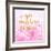 Born To Shine Pink-Evangeline Taylor-Framed Art Print