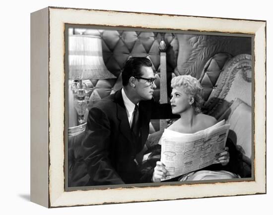 Born Yesterday, William Holden, Judy Holliday, 1950-null-Framed Stretched Canvas