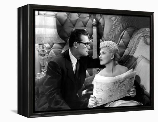 Born Yesterday, William Holden, Judy Holliday, 1950-null-Framed Stretched Canvas