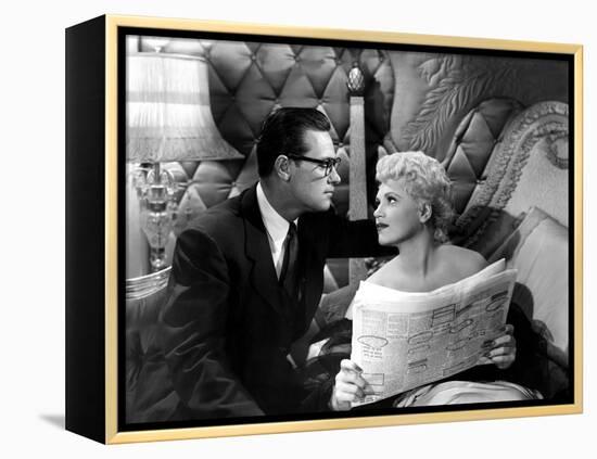 Born Yesterday, William Holden, Judy Holliday, 1950-null-Framed Stretched Canvas