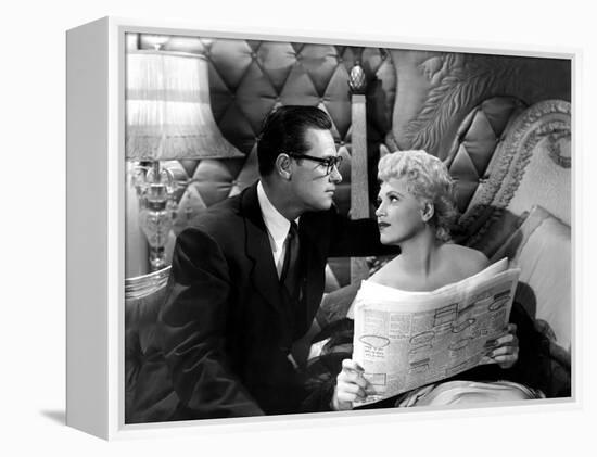 Born Yesterday, William Holden, Judy Holliday, 1950-null-Framed Stretched Canvas