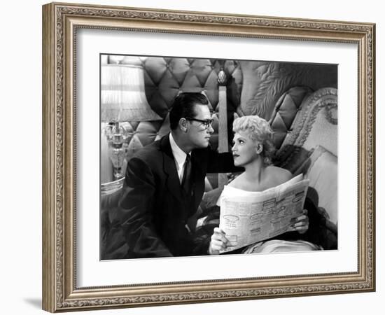 Born Yesterday, William Holden, Judy Holliday, 1950-null-Framed Photo