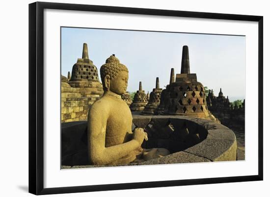 Borobodur, UNESCO World Heritage Site, Kedu Plain, Java, Indonesia, Southeast Asia, Asia-Jochen Schlenker-Framed Photographic Print