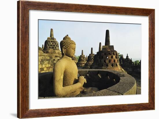 Borobodur, UNESCO World Heritage Site, Kedu Plain, Java, Indonesia, Southeast Asia, Asia-Jochen Schlenker-Framed Photographic Print