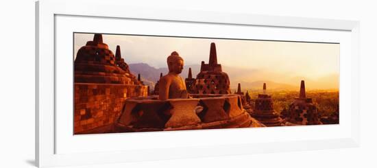 Borobudur Buddhist Temple Java Indonesia-null-Framed Photographic Print