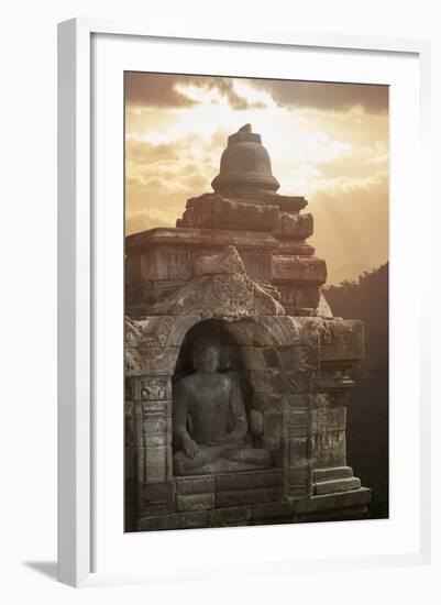 Borobudur Buddhist Temple, UNESCO World Heritage Site, Java, Indonesia, Southeast Asia-Angelo-Framed Photographic Print