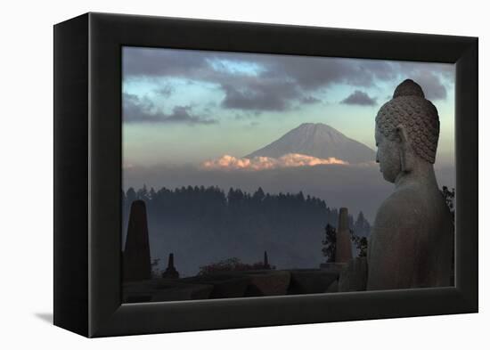 Borobudur Buddhist Temple, UNESCO World Heritage Site, Java, Indonesia, Southeast Asia-Angelo-Framed Premier Image Canvas