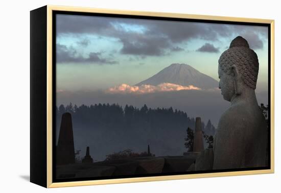 Borobudur Buddhist Temple, UNESCO World Heritage Site, Java, Indonesia, Southeast Asia-Angelo-Framed Premier Image Canvas