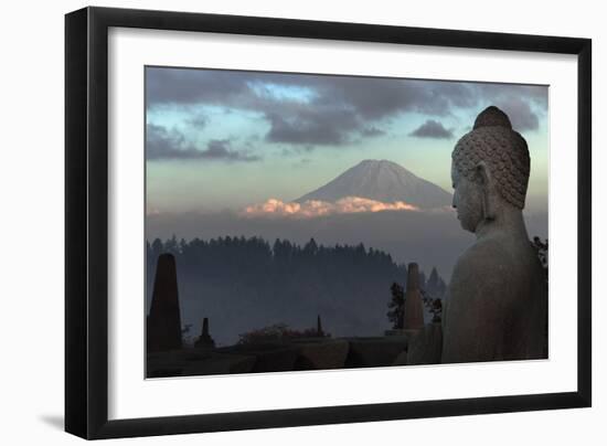 Borobudur Buddhist Temple, UNESCO World Heritage Site, Java, Indonesia, Southeast Asia-Angelo-Framed Photographic Print