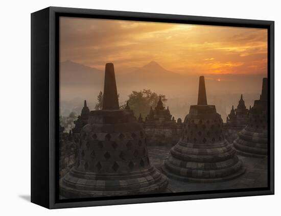 Borobudur Buddhist Temple, UNESCO World Heritage Site, Java, Indonesia, Southeast Asia-Angelo Cavalli-Framed Premier Image Canvas