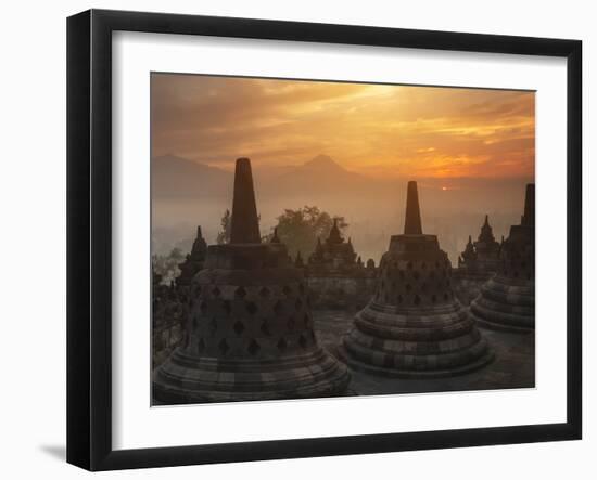 Borobudur Buddhist Temple, UNESCO World Heritage Site, Java, Indonesia, Southeast Asia-Angelo Cavalli-Framed Photographic Print