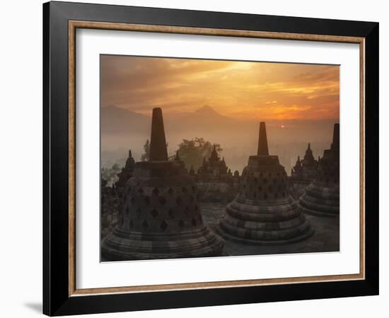 Borobudur Buddhist Temple, UNESCO World Heritage Site, Java, Indonesia, Southeast Asia-Angelo Cavalli-Framed Photographic Print