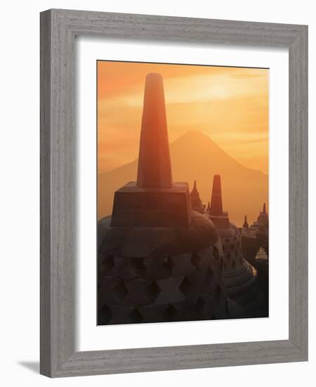 Borobudur Buddhist Temple, UNESCO World Heritage Site, Java, Indonesia, Southeast Asia-Angelo Cavalli-Framed Photographic Print