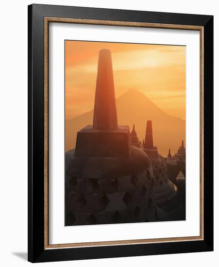 Borobudur Buddhist Temple, UNESCO World Heritage Site, Java, Indonesia, Southeast Asia-Angelo Cavalli-Framed Photographic Print