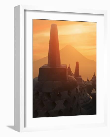 Borobudur Buddhist Temple, UNESCO World Heritage Site, Java, Indonesia, Southeast Asia-Angelo Cavalli-Framed Photographic Print