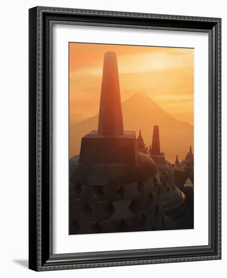 Borobudur Buddhist Temple, UNESCO World Heritage Site, Java, Indonesia, Southeast Asia-Angelo Cavalli-Framed Photographic Print