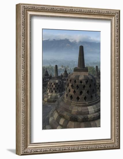 Borobudur Buddhist Temple, UNESCO World Heritage Site, Java, Indonesia, Southeast Asia-Angelo-Framed Photographic Print