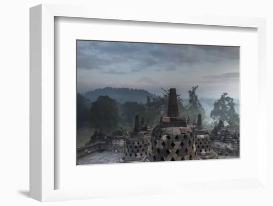 Borobudur Buddhist Temple, UNESCO World Heritage Site, Java, Indonesia, Southeast Asia-Angelo-Framed Photographic Print