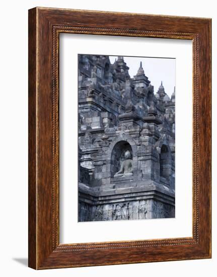 Borobudur Buddhist Temple, UNESCO World Heritage Site, Java, Indonesia, Southeast Asia-Angelo-Framed Photographic Print