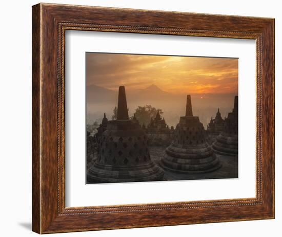 Borobudur Buddhist Temple, UNESCO World Heritage Site, Java, Indonesia, Southeast Asia-Angelo Cavalli-Framed Photographic Print