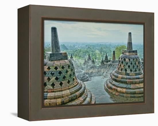 Borobudur on Java-Bob Krist-Framed Premier Image Canvas