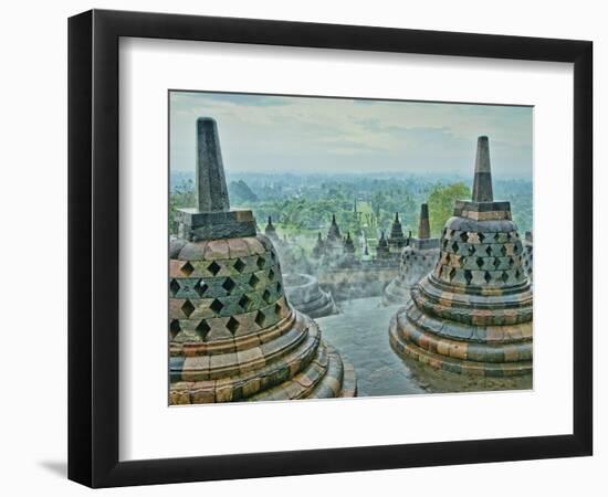 Borobudur on Java-Bob Krist-Framed Photographic Print