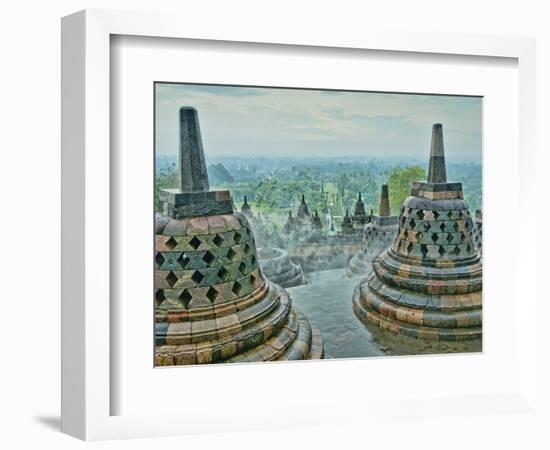 Borobudur on Java-Bob Krist-Framed Photographic Print