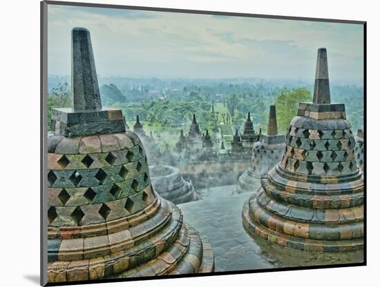 Borobudur on Java-Bob Krist-Mounted Photographic Print