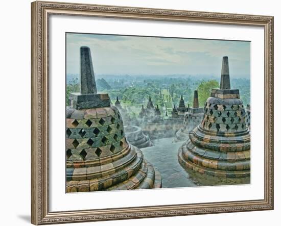 Borobudur on Java-Bob Krist-Framed Photographic Print