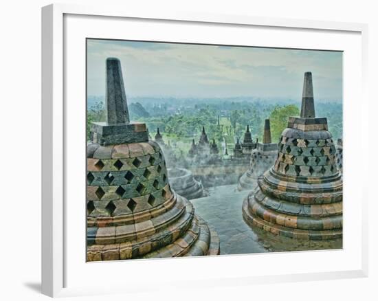 Borobudur on Java-Bob Krist-Framed Photographic Print