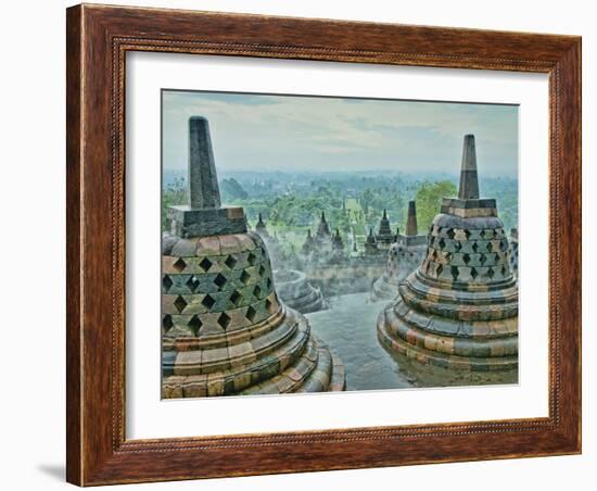 Borobudur on Java-Bob Krist-Framed Photographic Print