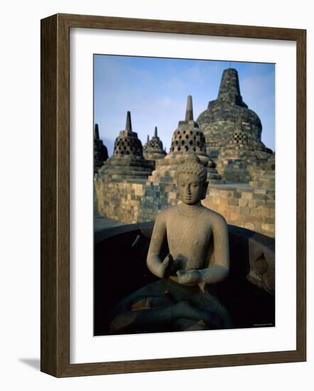 Borobudur Temple, Java, Indonesia-Steve Vidler-Framed Photographic Print