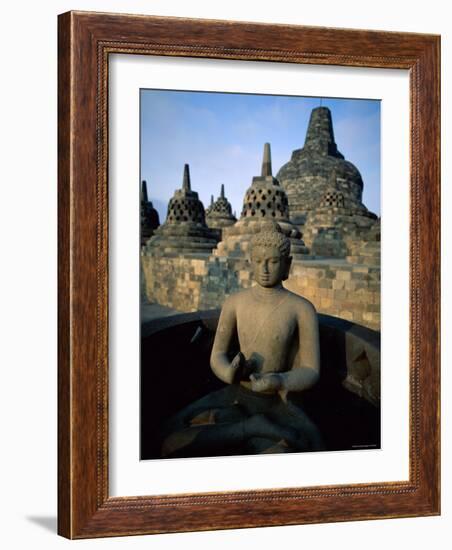 Borobudur Temple, Java, Indonesia-Steve Vidler-Framed Photographic Print