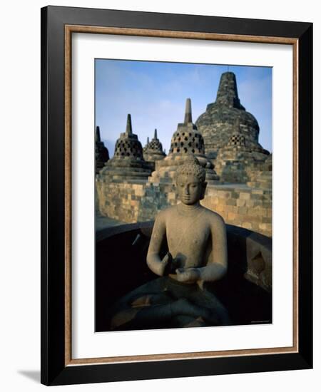 Borobudur Temple, Java, Indonesia-Steve Vidler-Framed Photographic Print