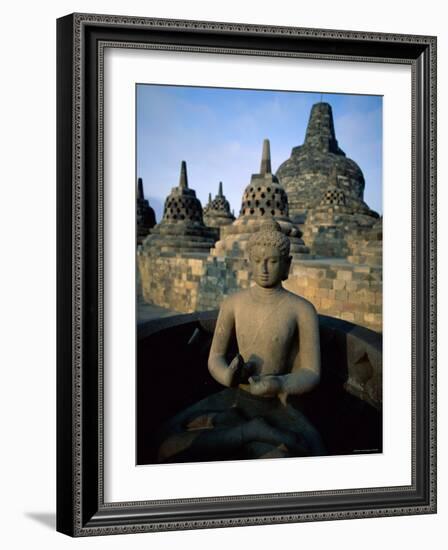 Borobudur Temple, Java, Indonesia-Steve Vidler-Framed Photographic Print