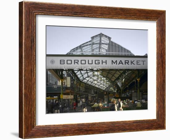 Borough Market, London. Entrance and Sign-Richard Bryant-Framed Photographic Print