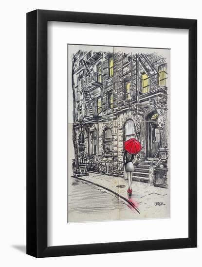Borough Walk-Loui Jover-Framed Art Print